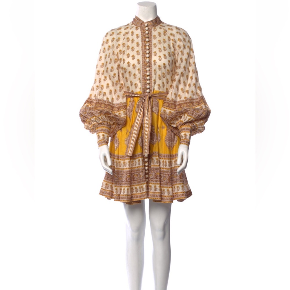 NWOT Zimmermann Bonita Buttoned Dress - Picture 6 of 10